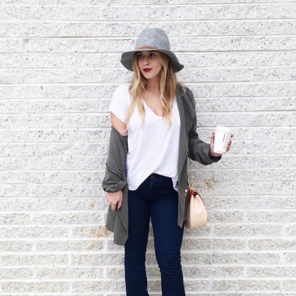 Grey Felt Hat